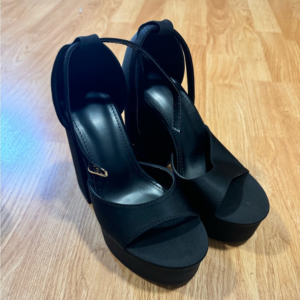 Open toe high heels
